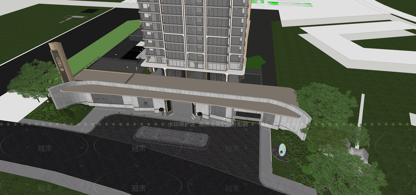 现代其他公共建筑SU模型下载【ID:1208322033】