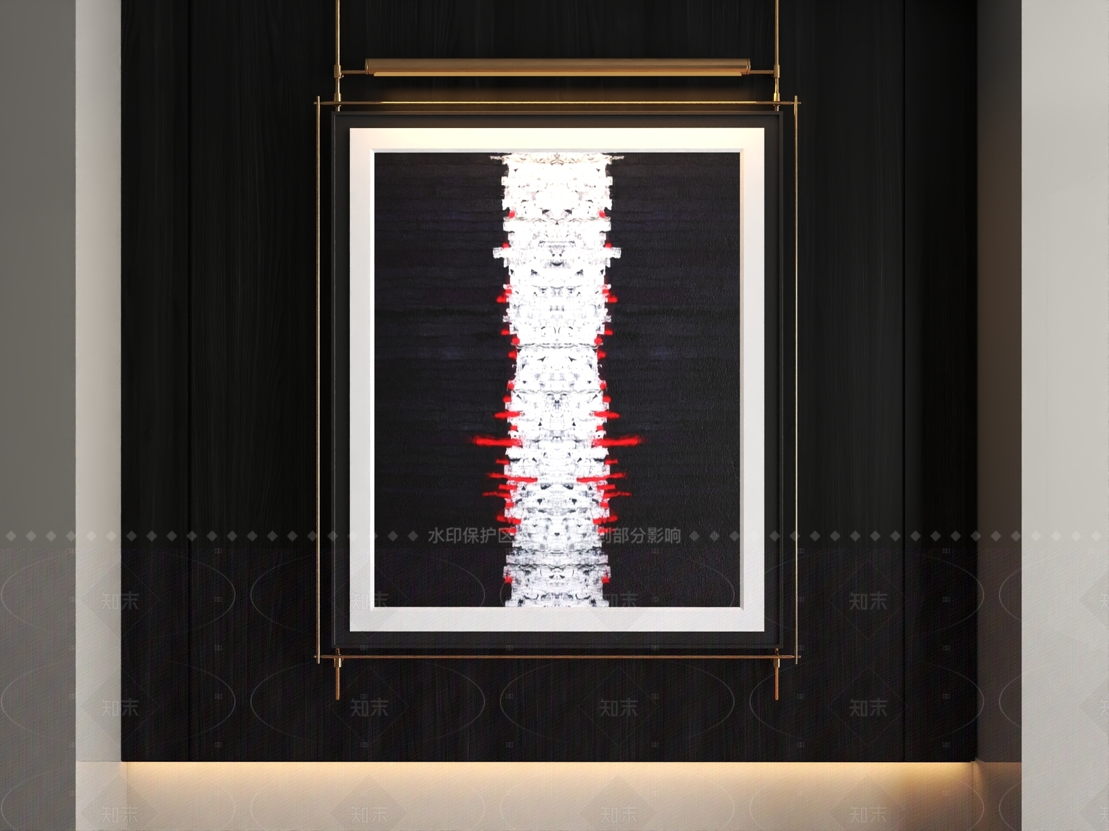 现代中古挂画3D模型下载【ID:1208324231】