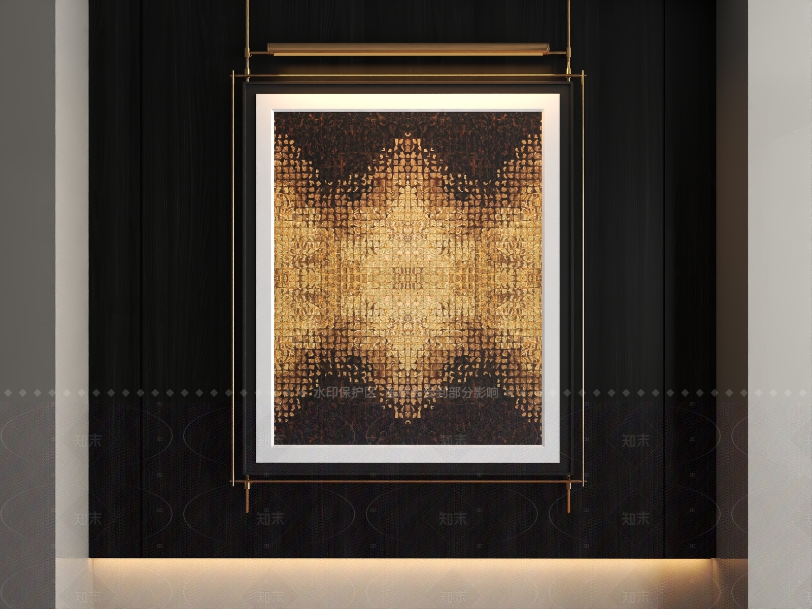 现代复古挂画3D模型下载【ID:1208325052】