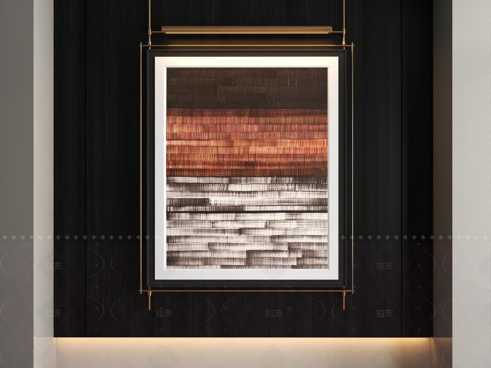 现代日式挂画3D模型下载【ID:1208325417】