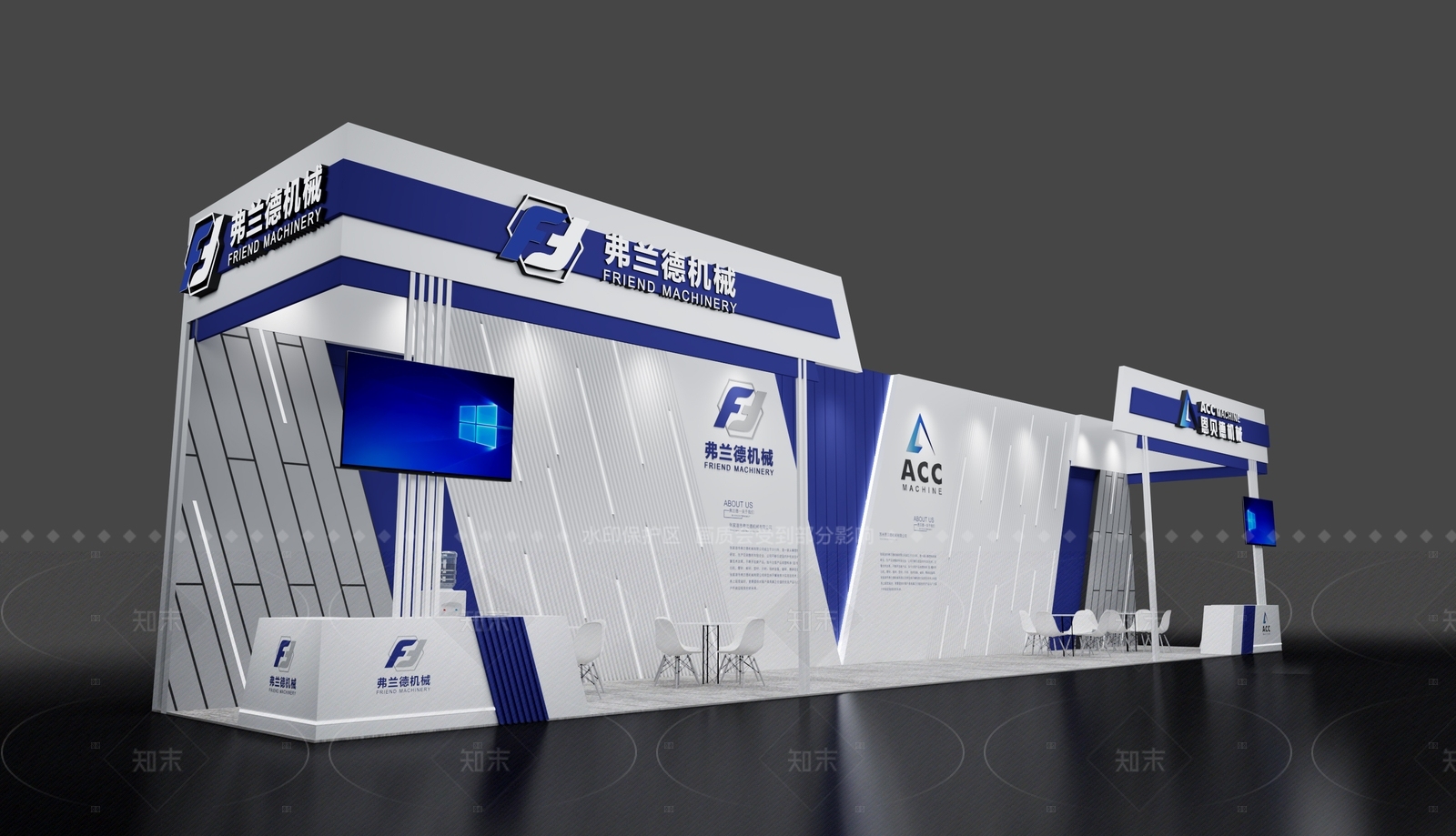 现代简约科技展厅3D模型下载【ID:1208325644】