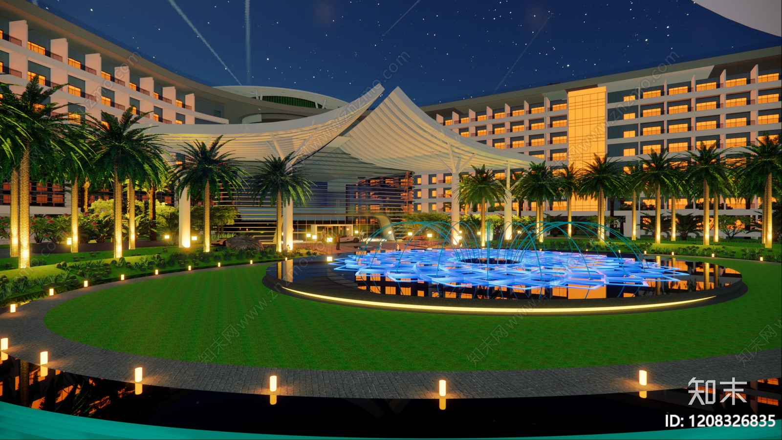 现代酒店景观下载【ID:1208326835】