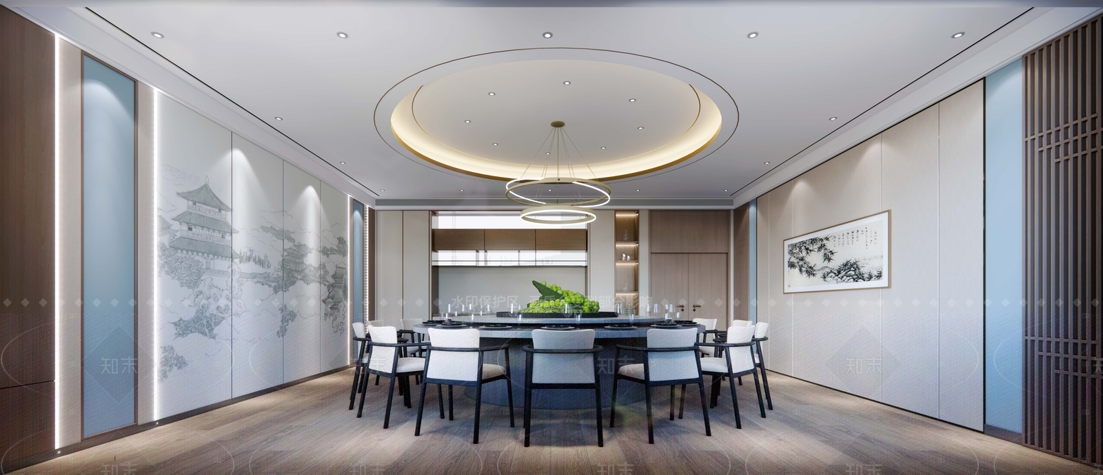 现代包厢SU模型下载【ID:1208330733】