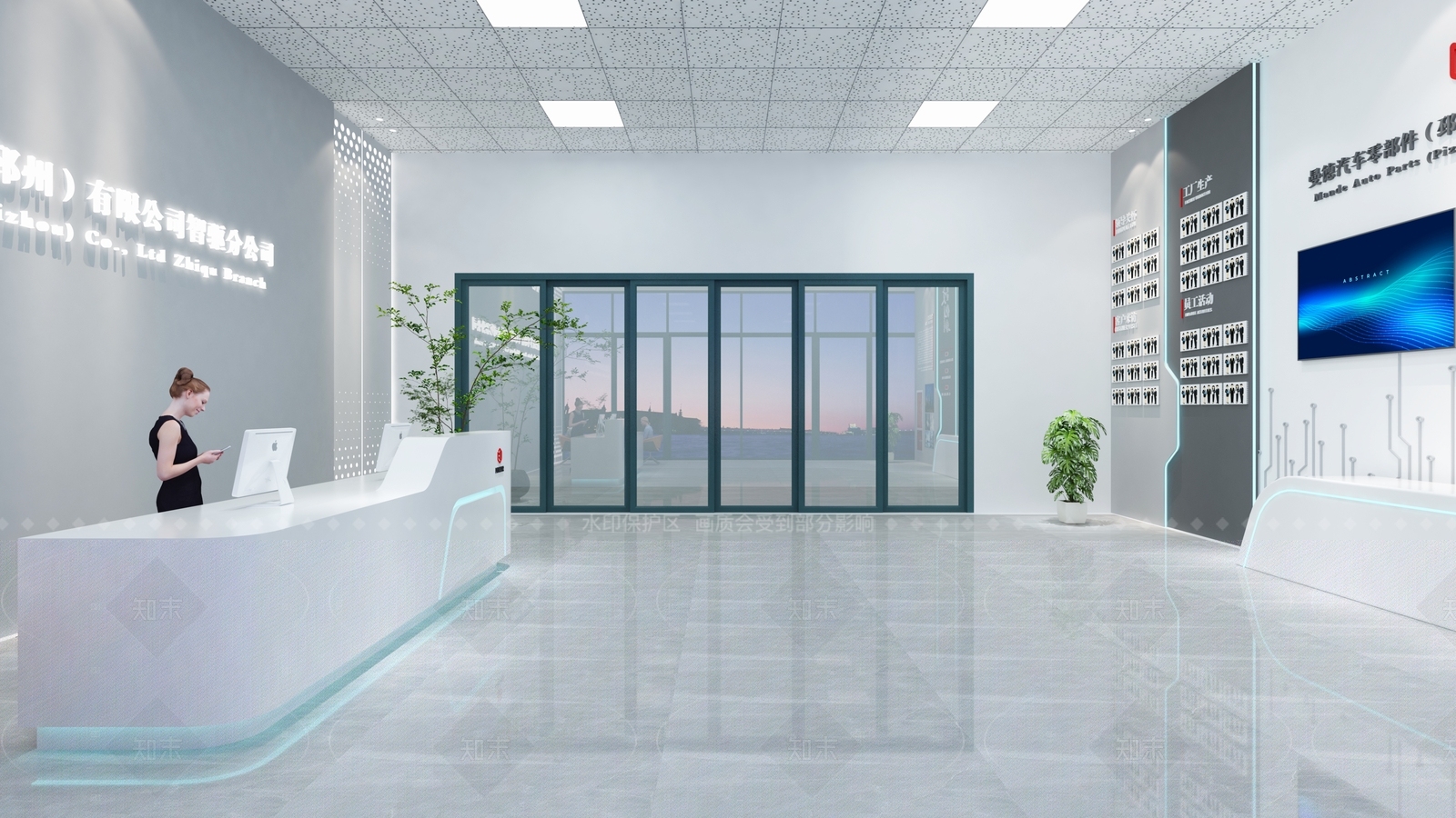现代大厅3D模型下载【ID:1208333785】
