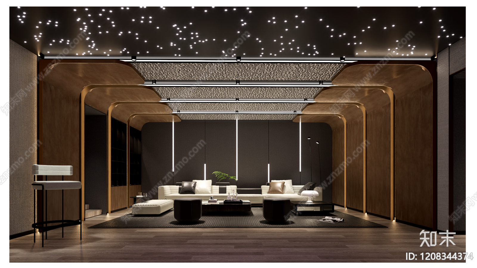 现代轻奢别墅下载【ID:1208344374】