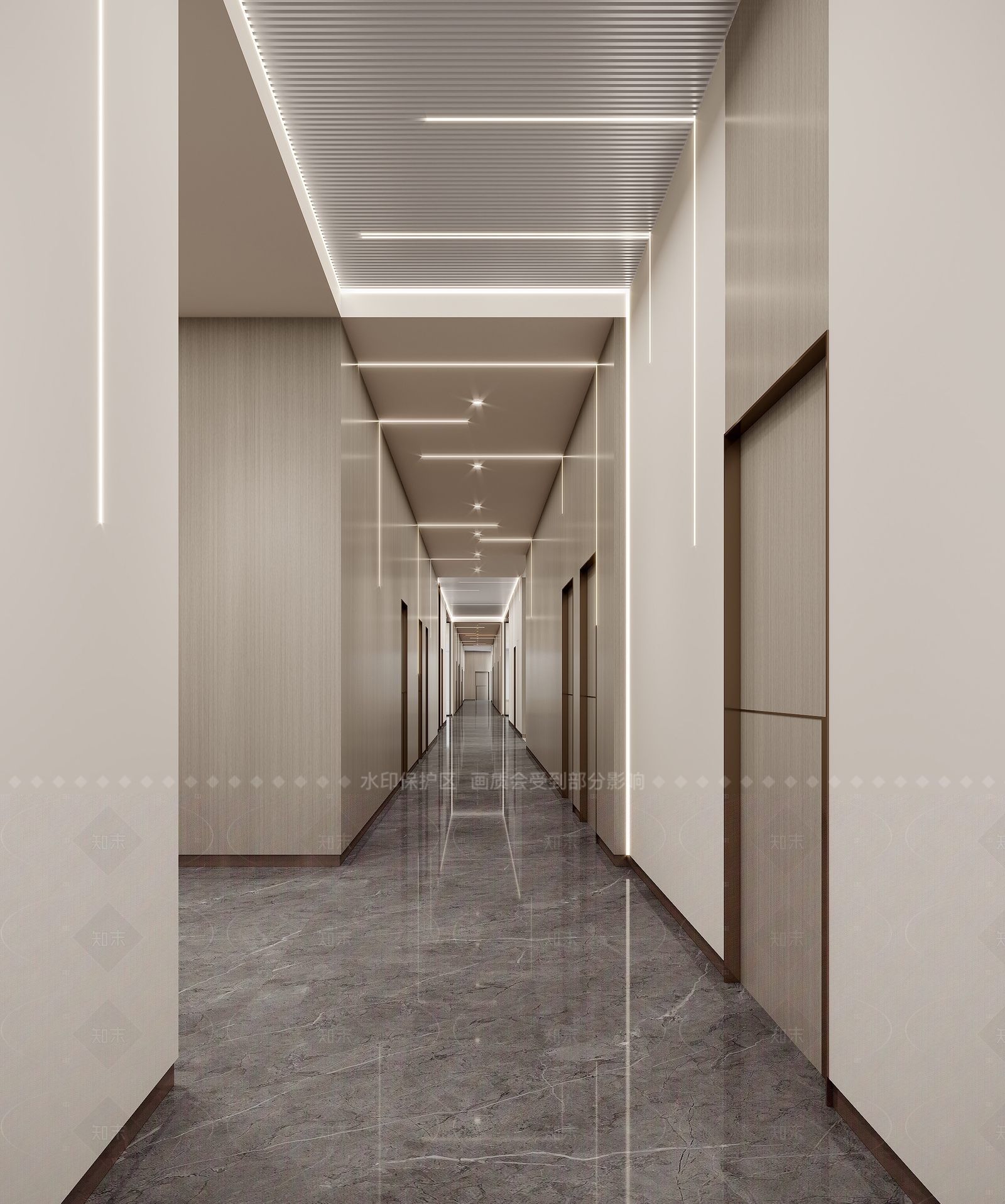 现代走廊3D模型下载【ID:1208345711】