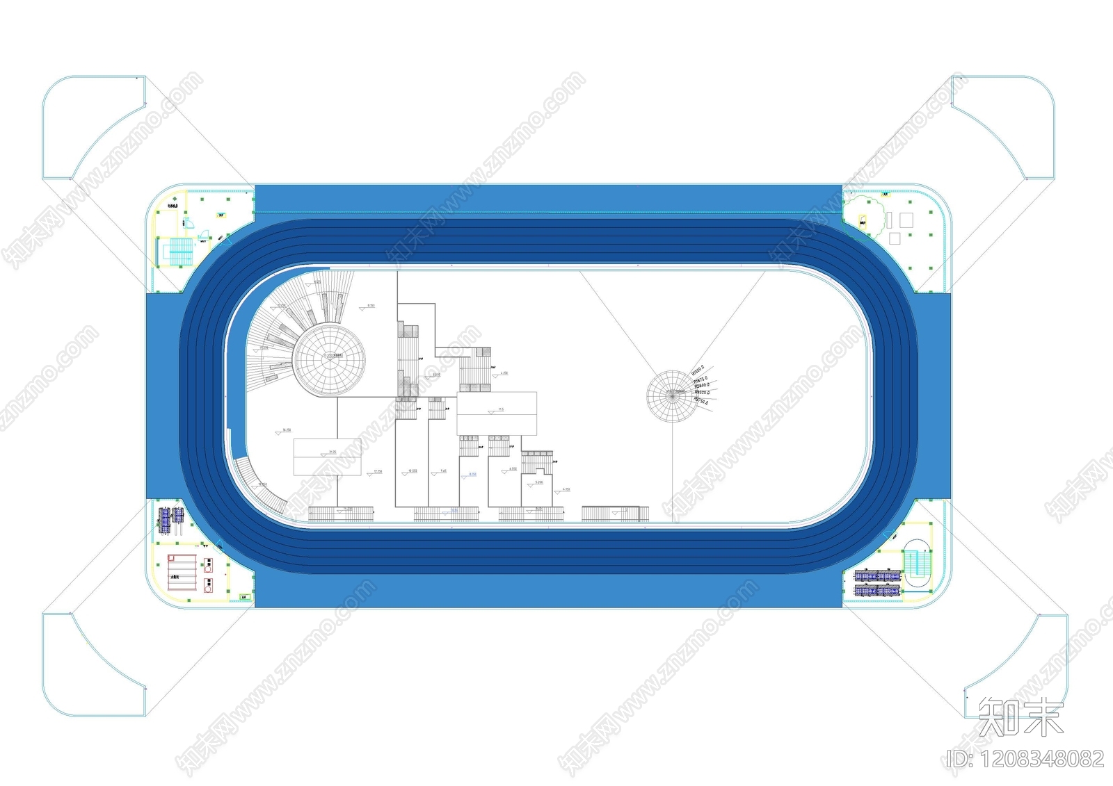 现代其他运动场地施工图下载【ID:1208348082】