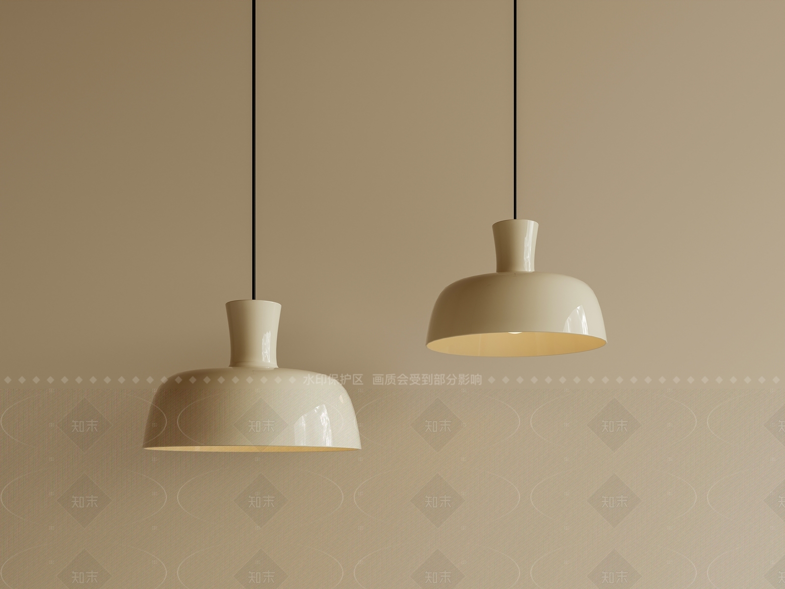 现代北欧餐厅吊灯3D模型下载【ID:1208348412】