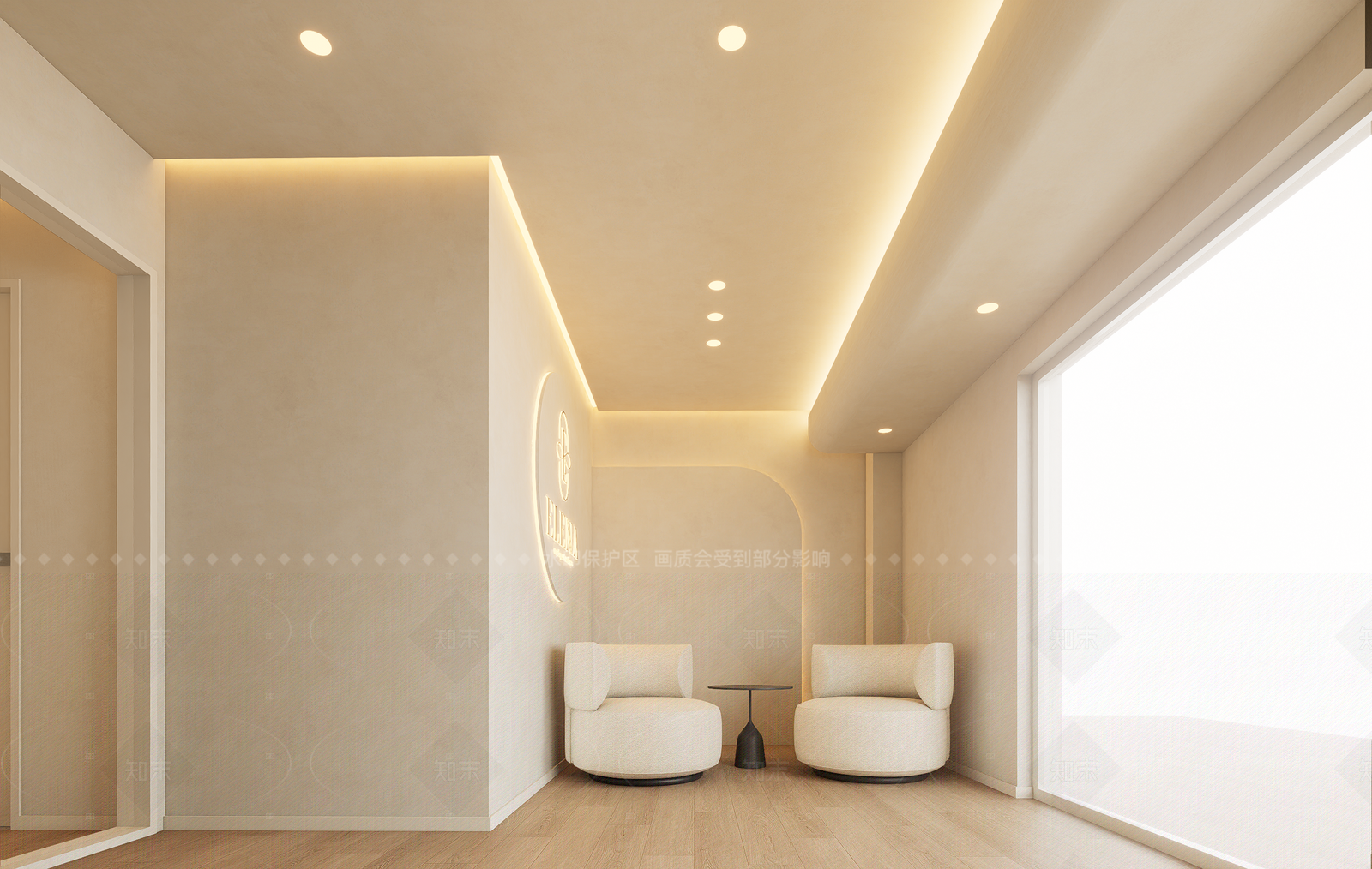 奶油简约美妆店SU模型下载【ID:1208364610】