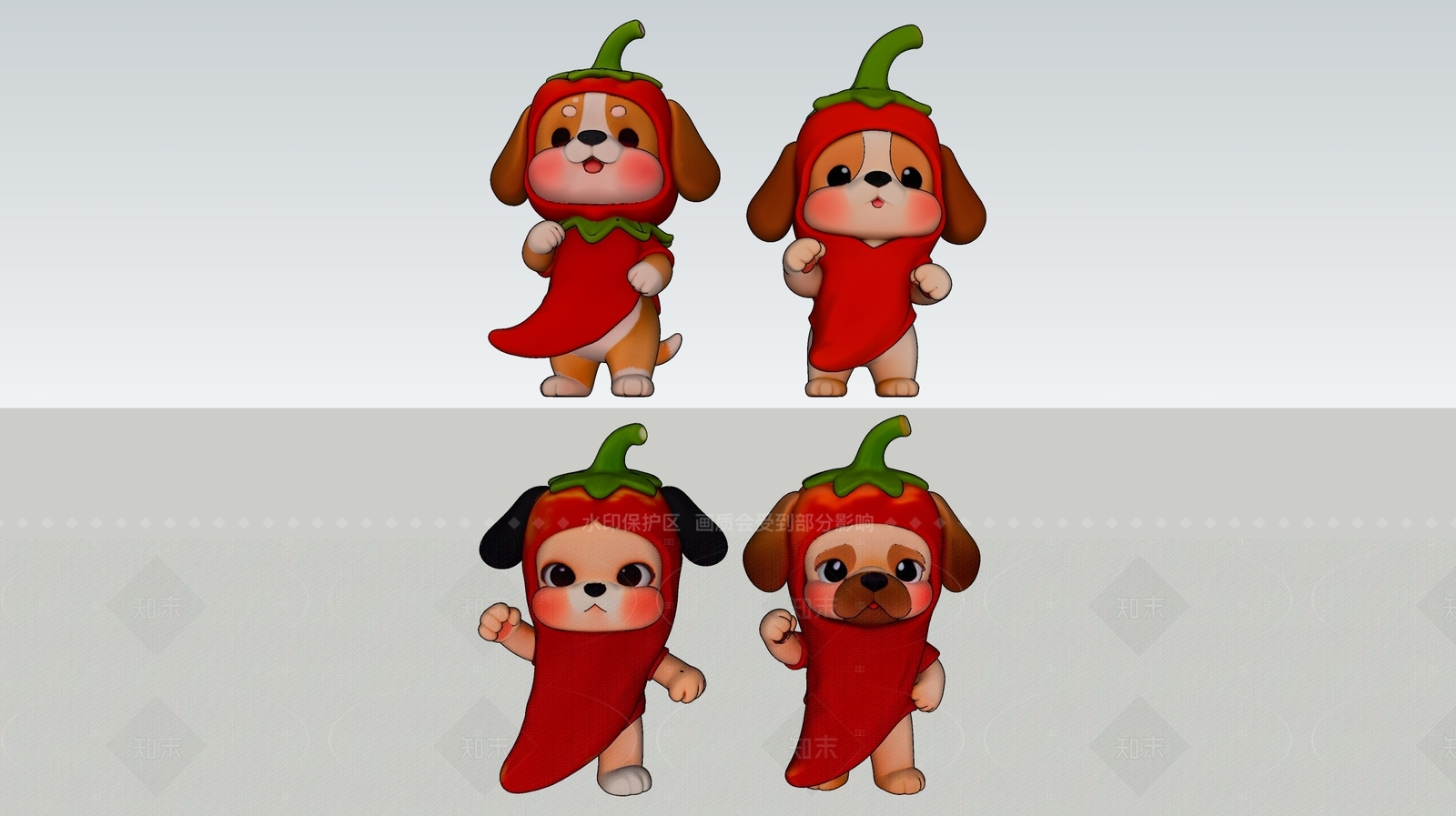 虚拟人物SU模型下载【ID:1208369661】