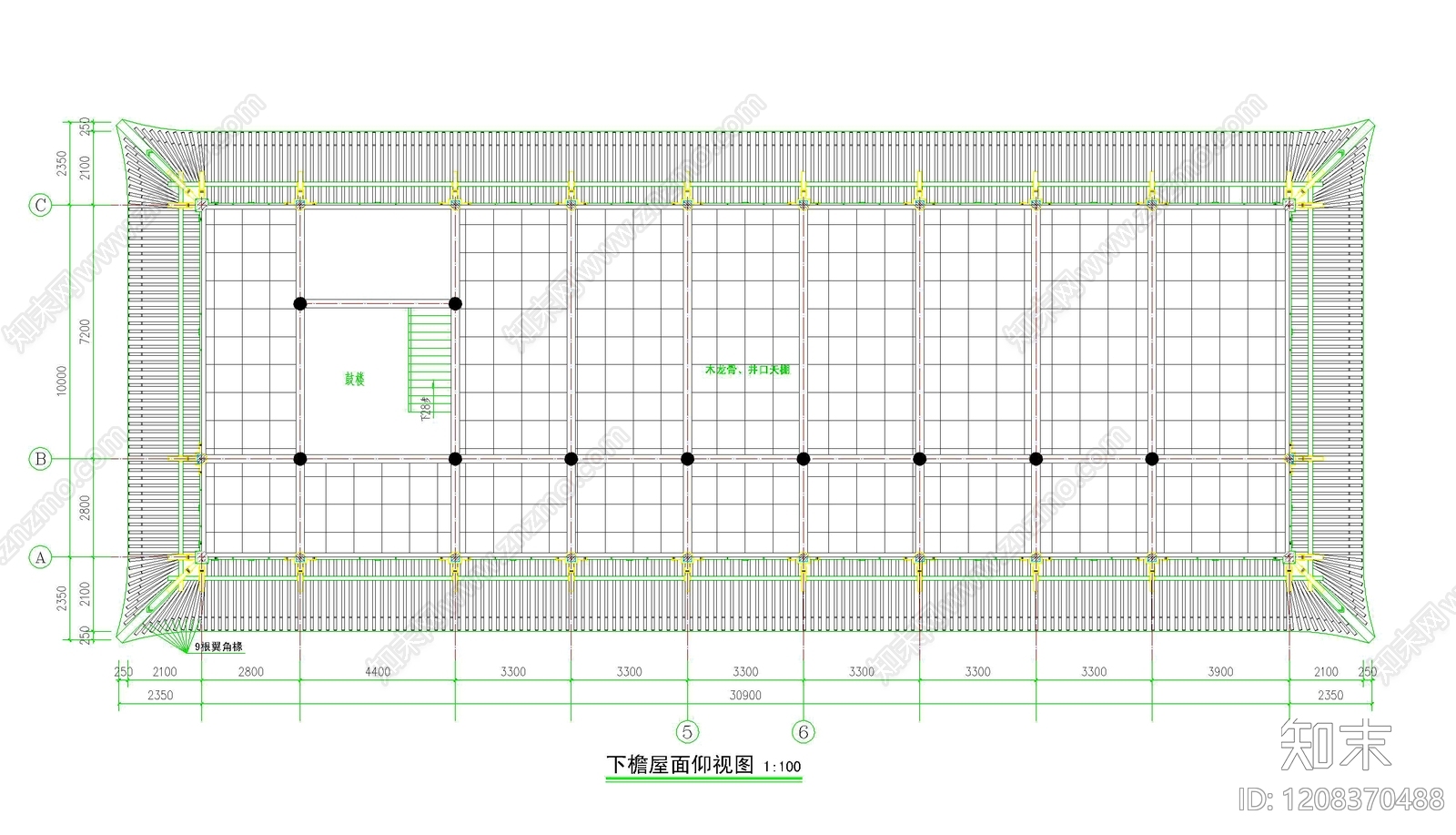 其他古建筑cad施工图下载【ID:1208370488】