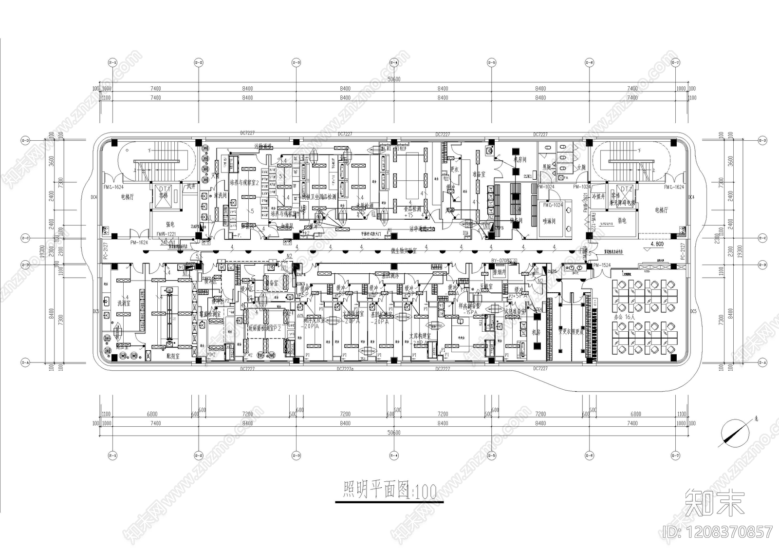 现代实验室cad施工图下载【ID:1208370857】