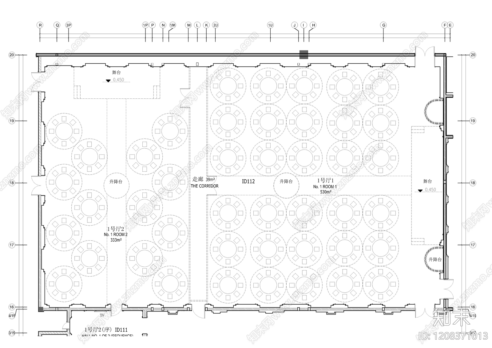 现代欧式婚纱店施工图下载【ID:1208371013】