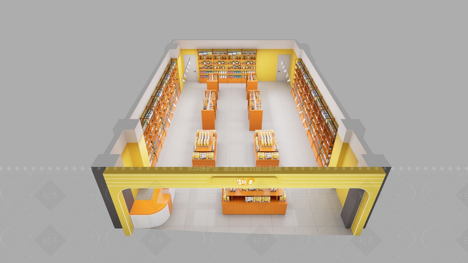 现代轻奢玩具礼品店SU模型下载【ID:1208371617】