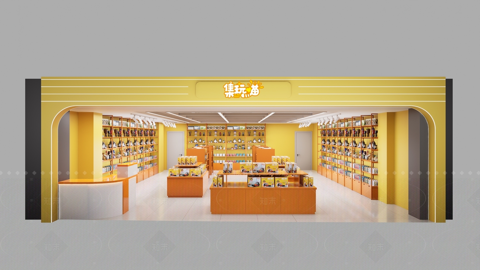 现代轻奢玩具礼品店SU模型下载【ID:1208371617】