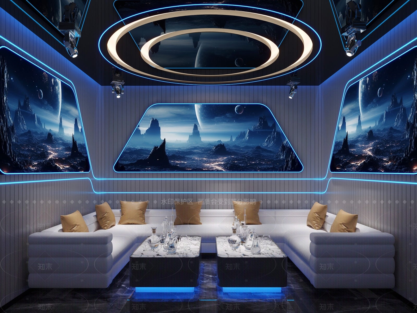 赛博朋克KTV3D模型下载【ID:1208371839】