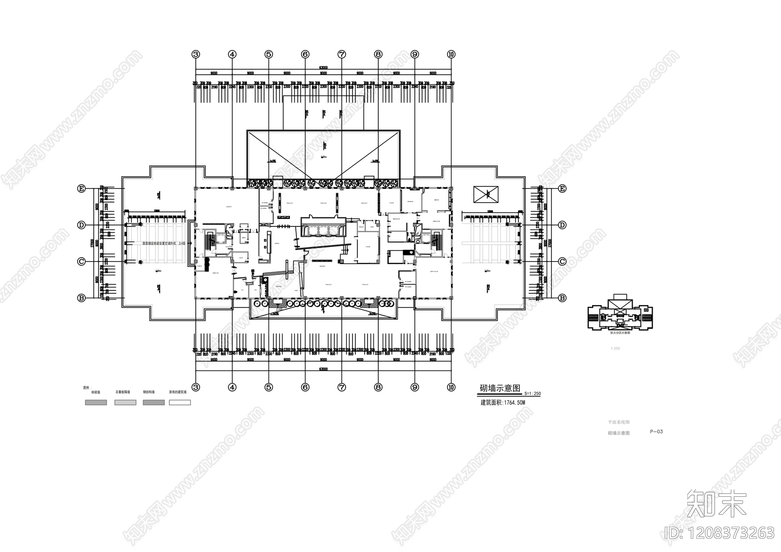 现代整体办公空间cad施工图下载【ID:1208373263】