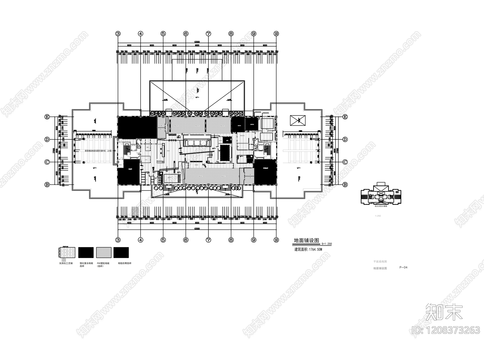 现代整体办公空间cad施工图下载【ID:1208373263】