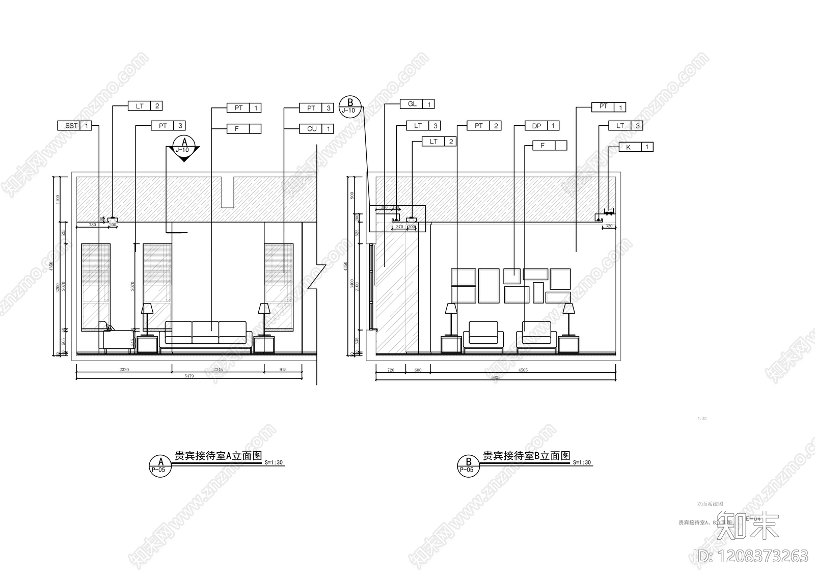 现代整体办公空间cad施工图下载【ID:1208373263】