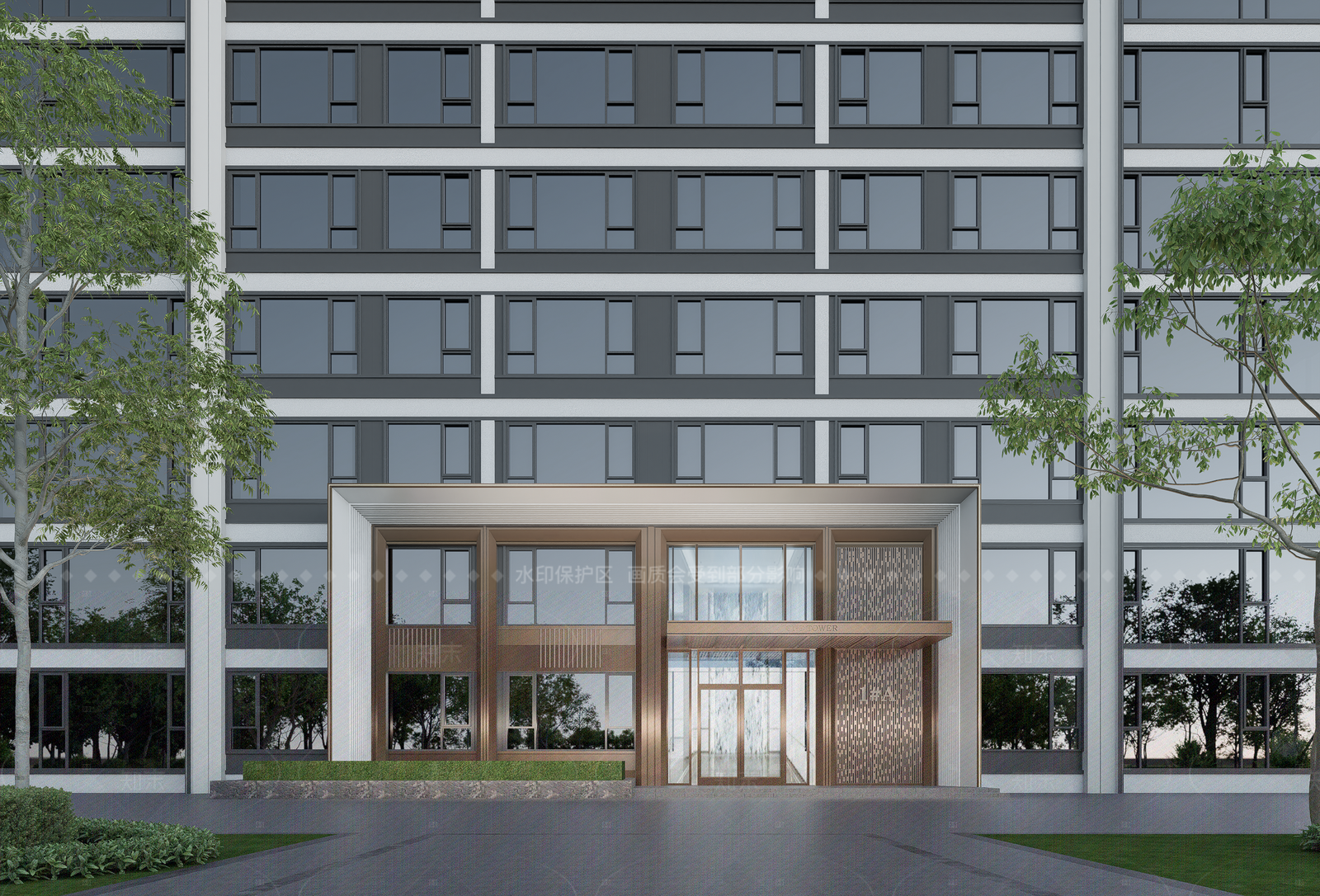 现代高层住宅SU模型下载【ID:1208372751】