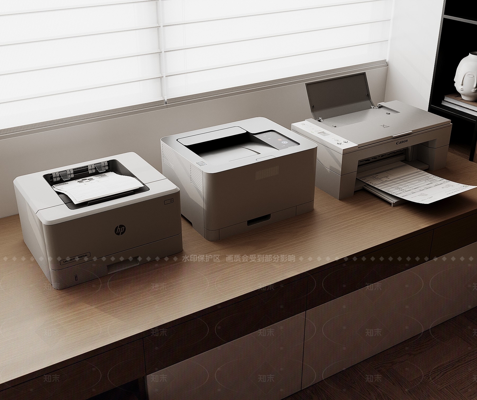 现代简约打印机3D模型下载【ID:1208373032】