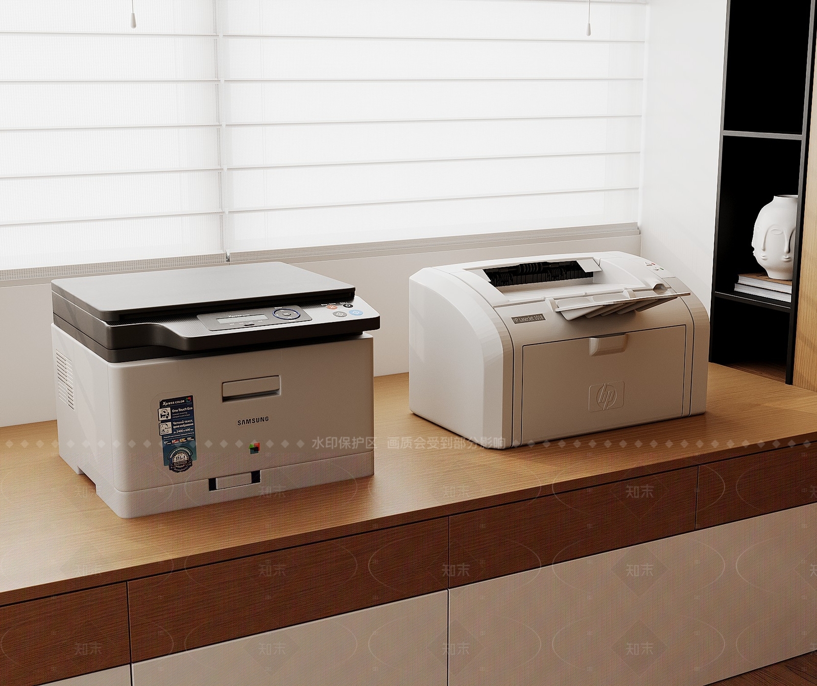 现代简约打印机3D模型下载【ID:1208373138】