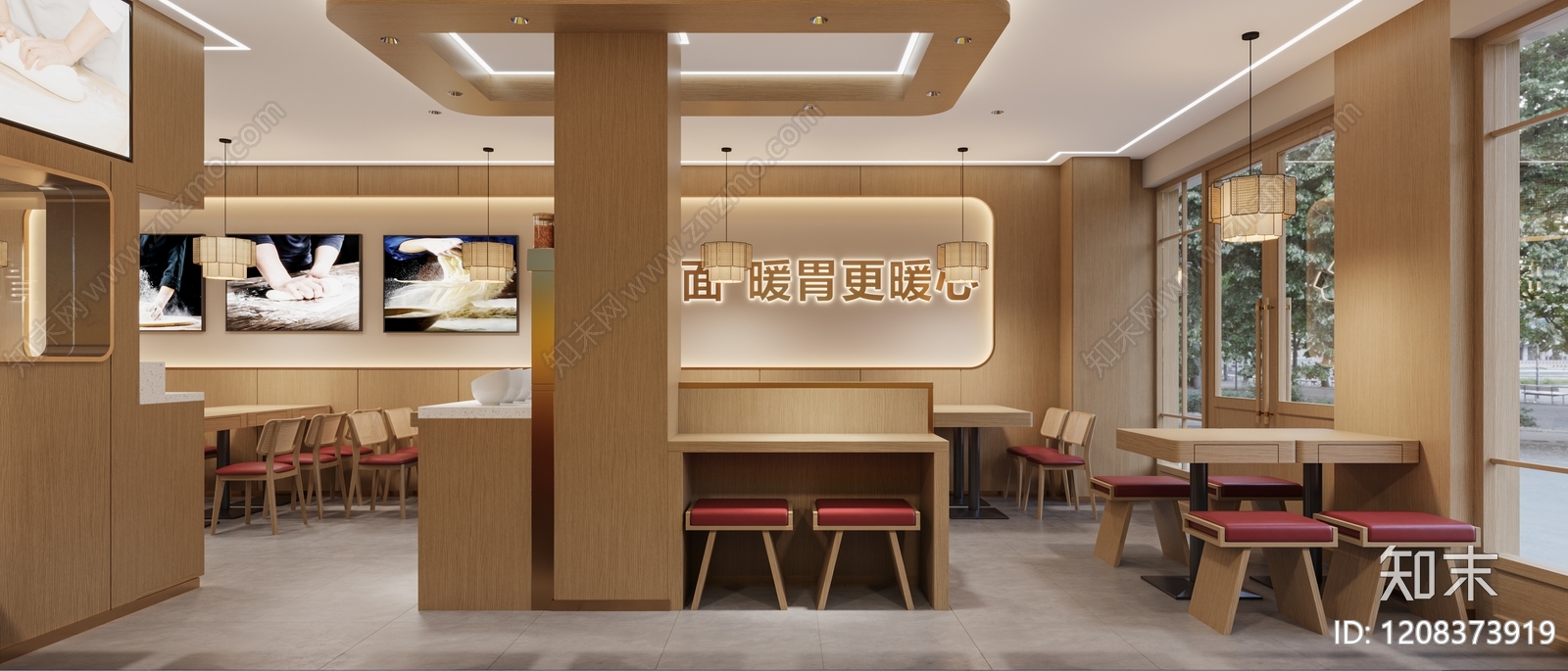 现代轻奢其他餐饮空间cad施工图下载【ID:1208373919】