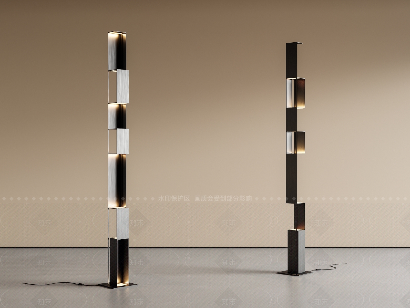 极简落地灯3D模型下载【ID:1208375675】