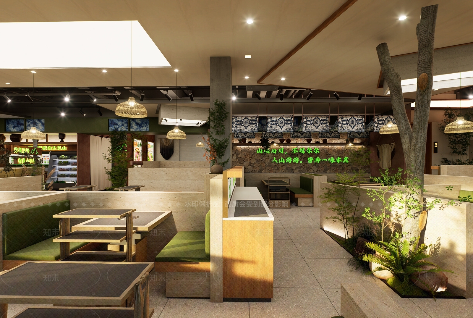 地域民俗风火锅店3D模型下载【ID:1208376424】