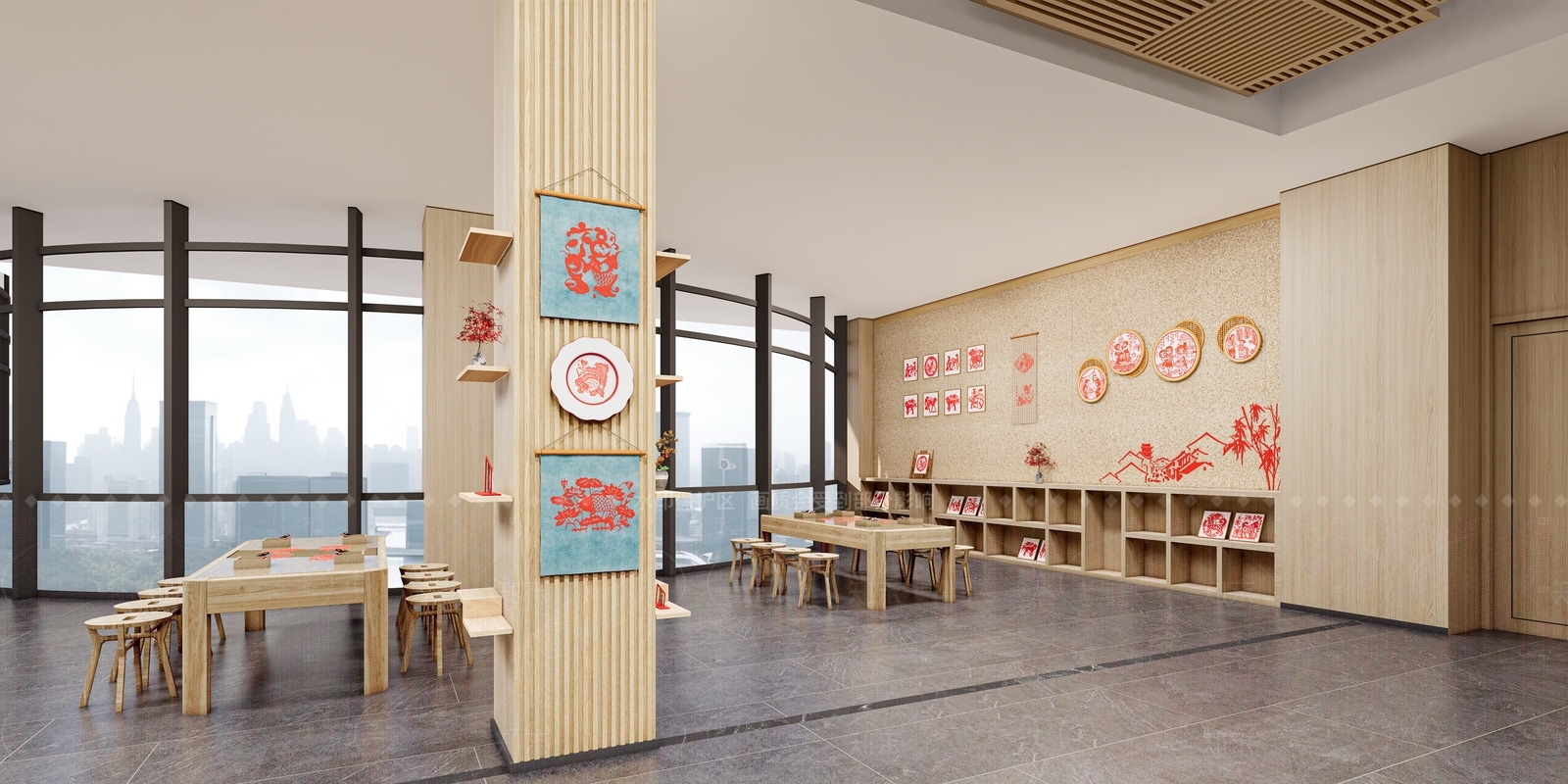 新中式简约其他店铺SU模型下载【ID:1208380787】