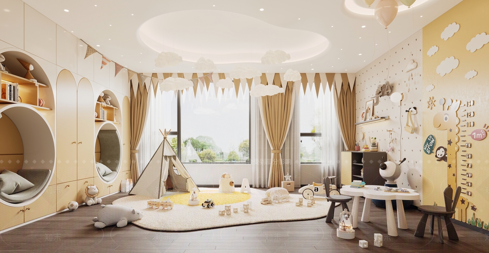 儿童娱乐室3D模型下载【ID:1208381853】