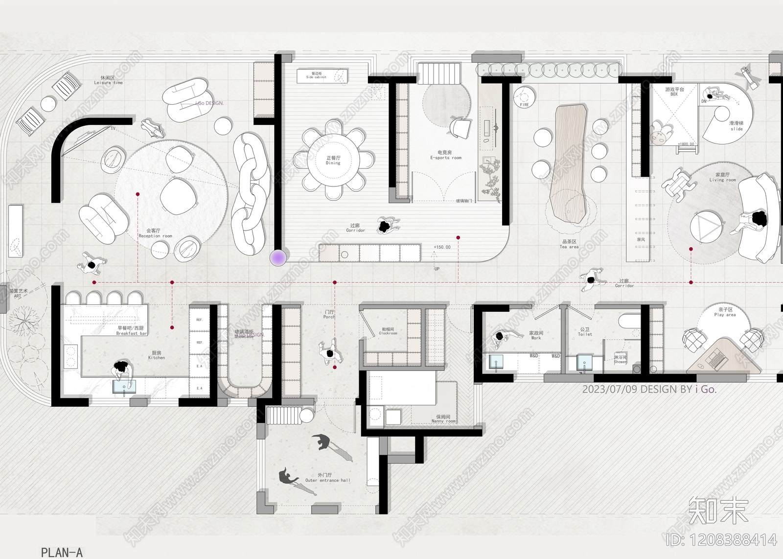超大型平层施工图下载【ID:1208388414】