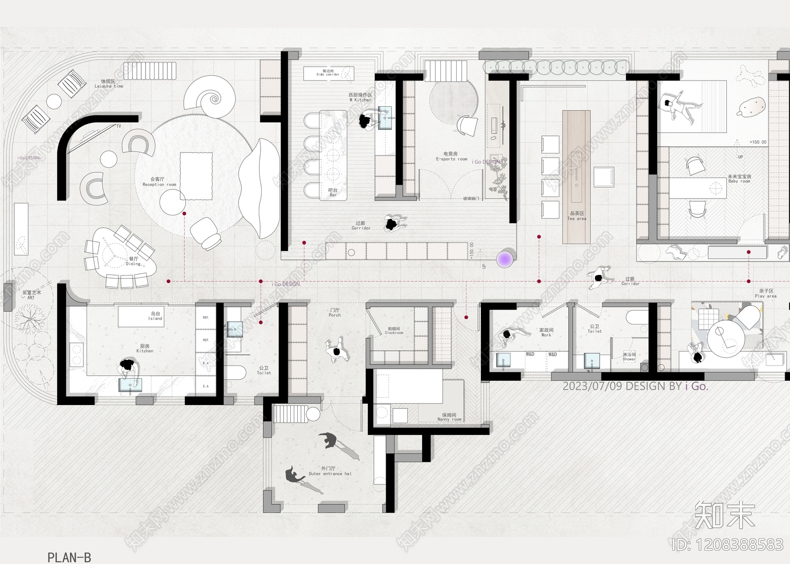 超大型平层施工图下载【ID:1208388583】