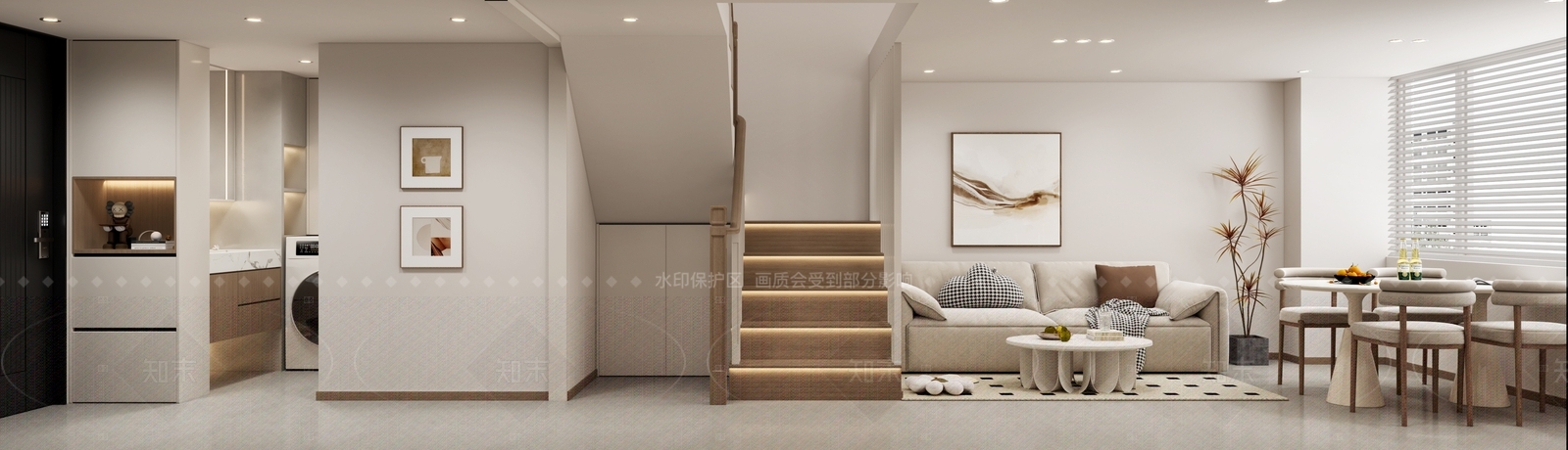 奶油风公寓3D模型下载【ID:1208389454】