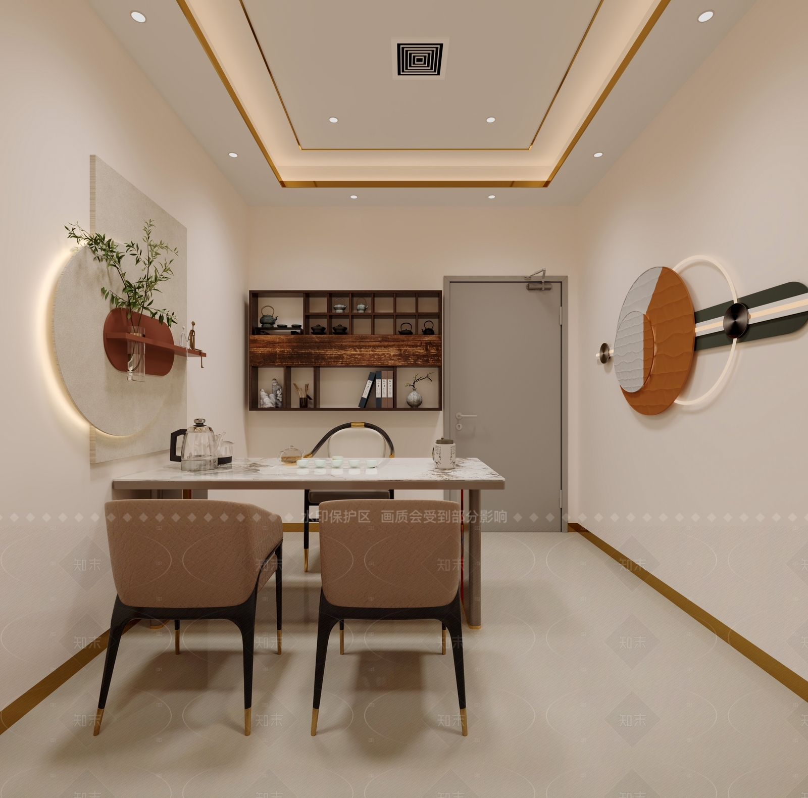 新中式珠宝店3D模型下载【ID:1208393588】