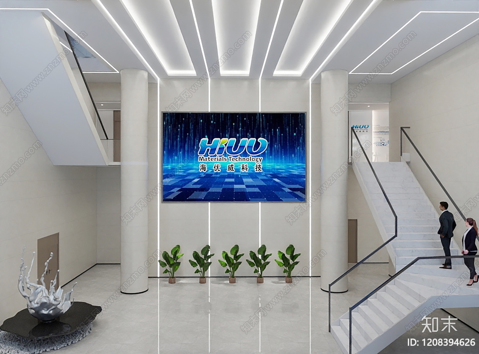 现代整体办公空间cad施工图下载【ID:1208394626】