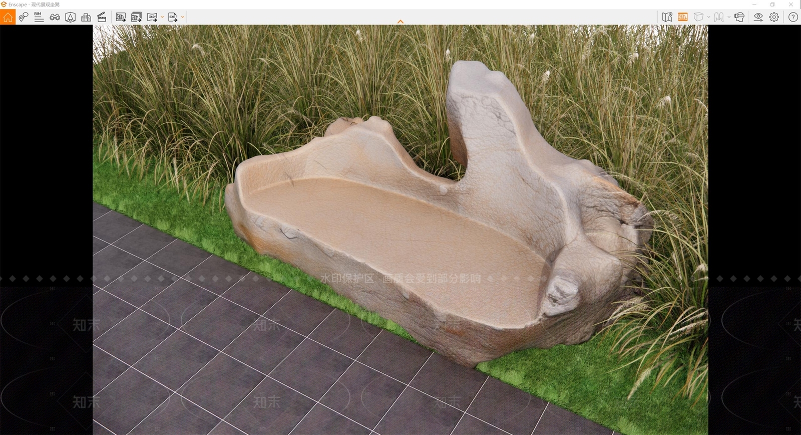 现代景观座椅SU模型下载【ID:1208396666】