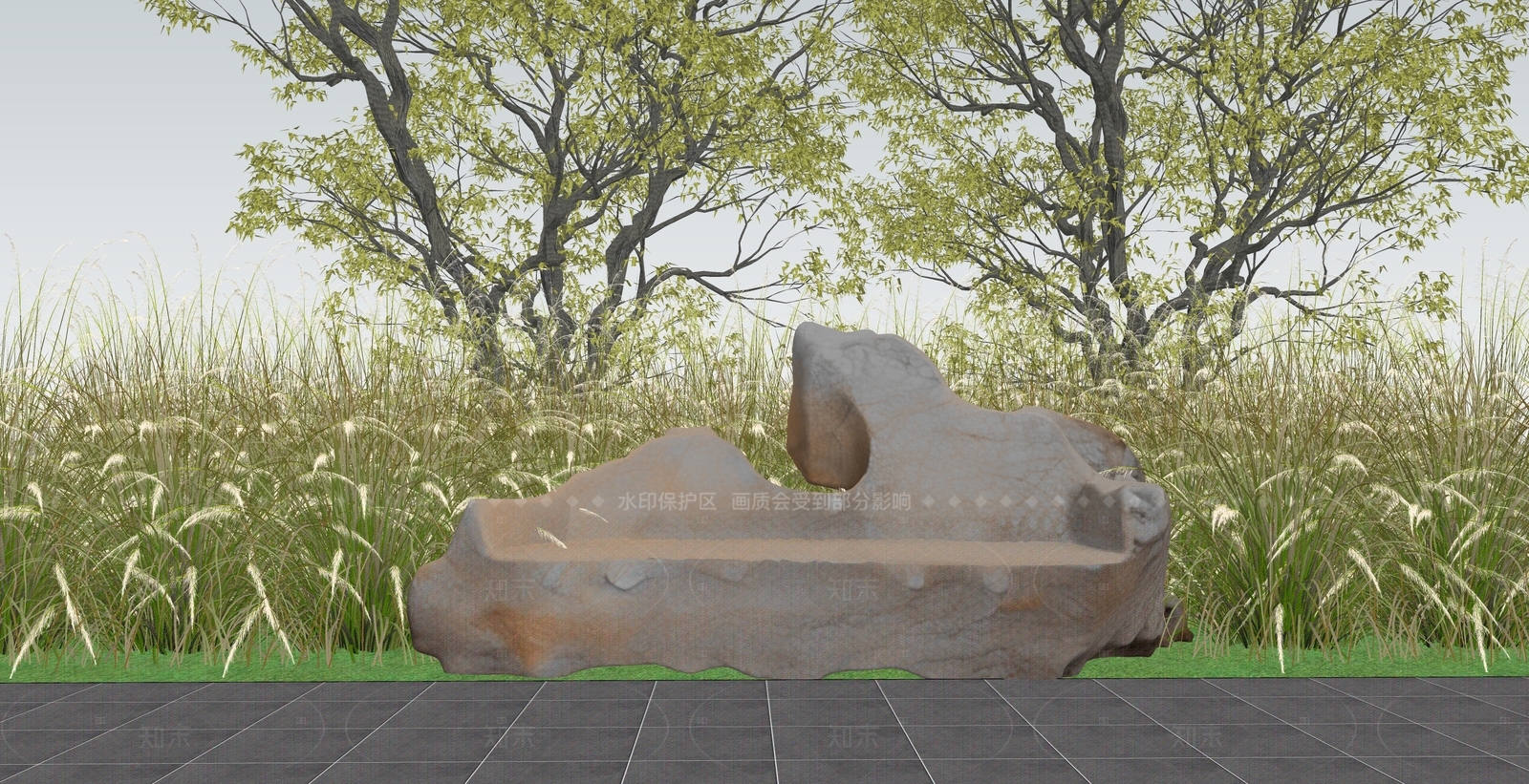 现代景观座椅SU模型下载【ID:1208396666】