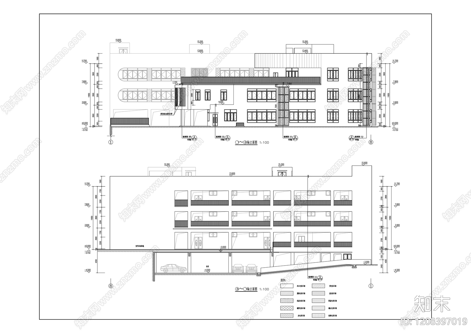 现代幼儿园建筑cad施工图下载【ID:1208397019】