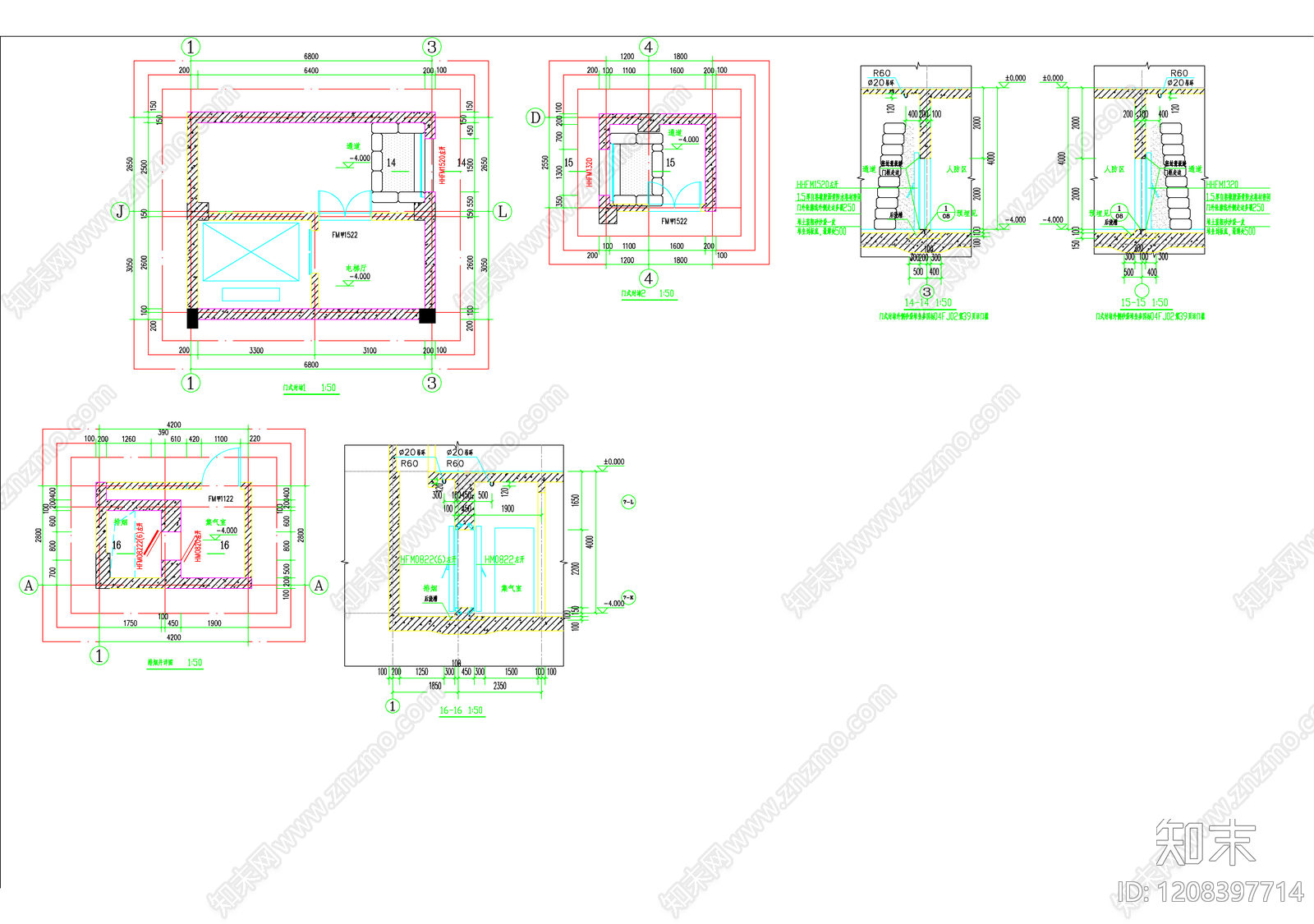 现代其他公共建筑cad施工图下载【ID:1208397714】