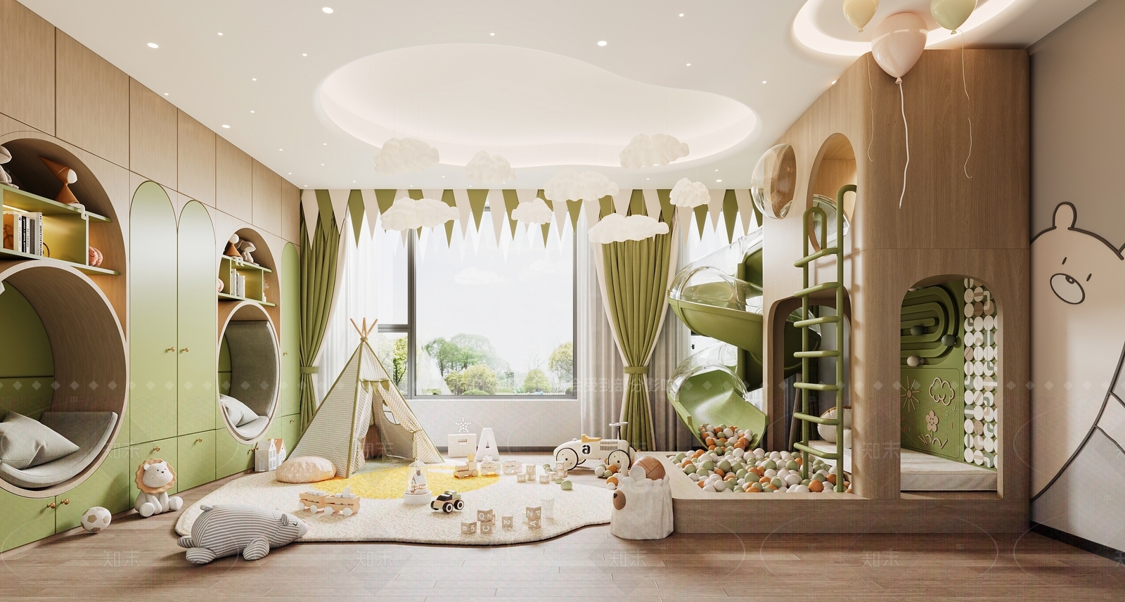 儿童娱乐室3D模型下载【ID:1208398823】