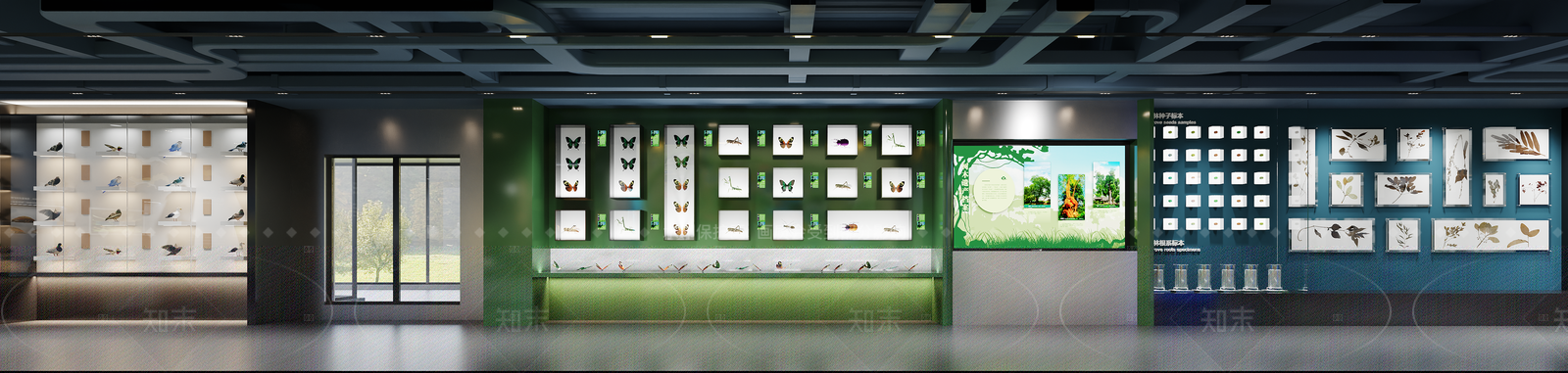 现代简约科学展厅3D模型下载【ID:1208400548】