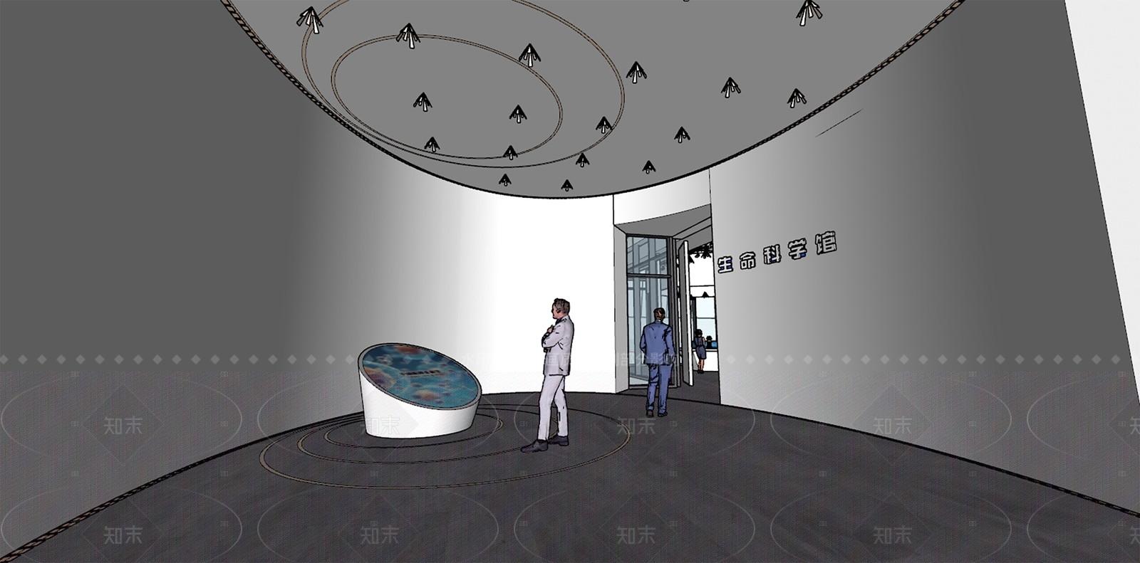 现代简约其他公共空间SU模型下载【ID:1208400702】
