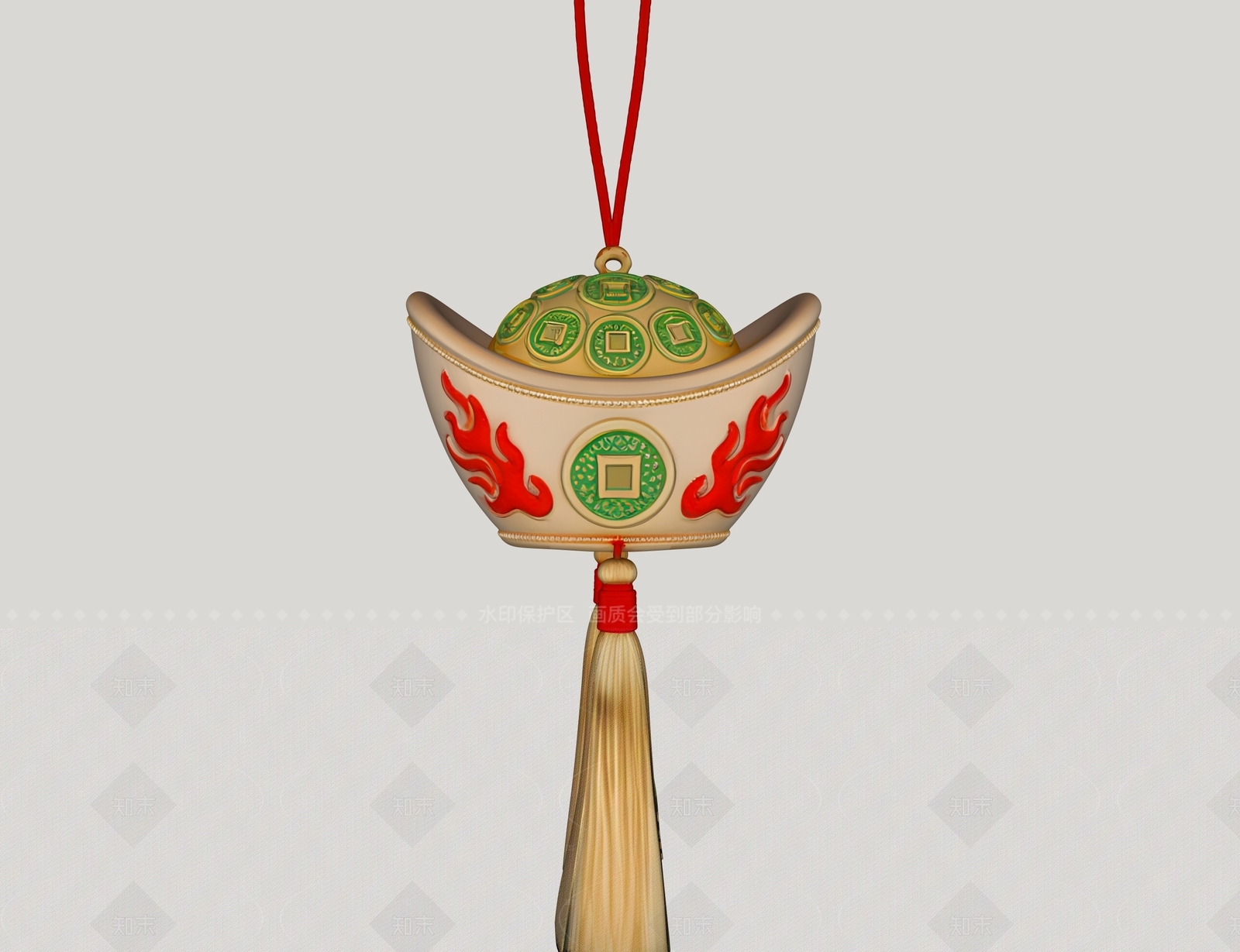 新中式挂件SU模型下载【ID:1208400878】