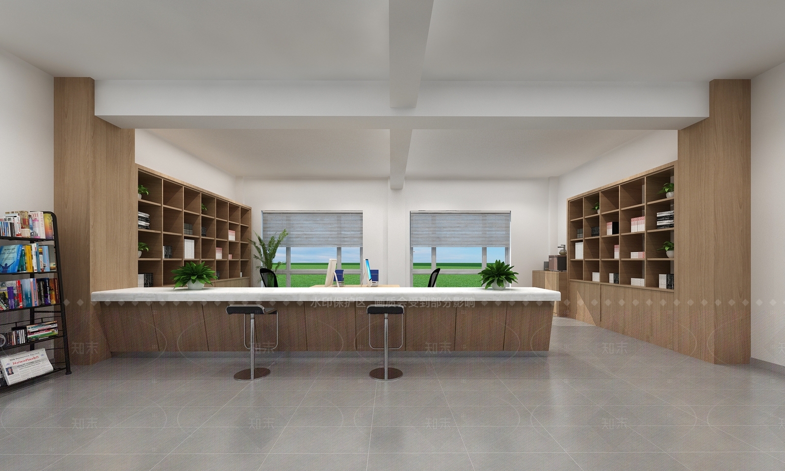 现代简约党建室3D模型下载【ID:1208400937】