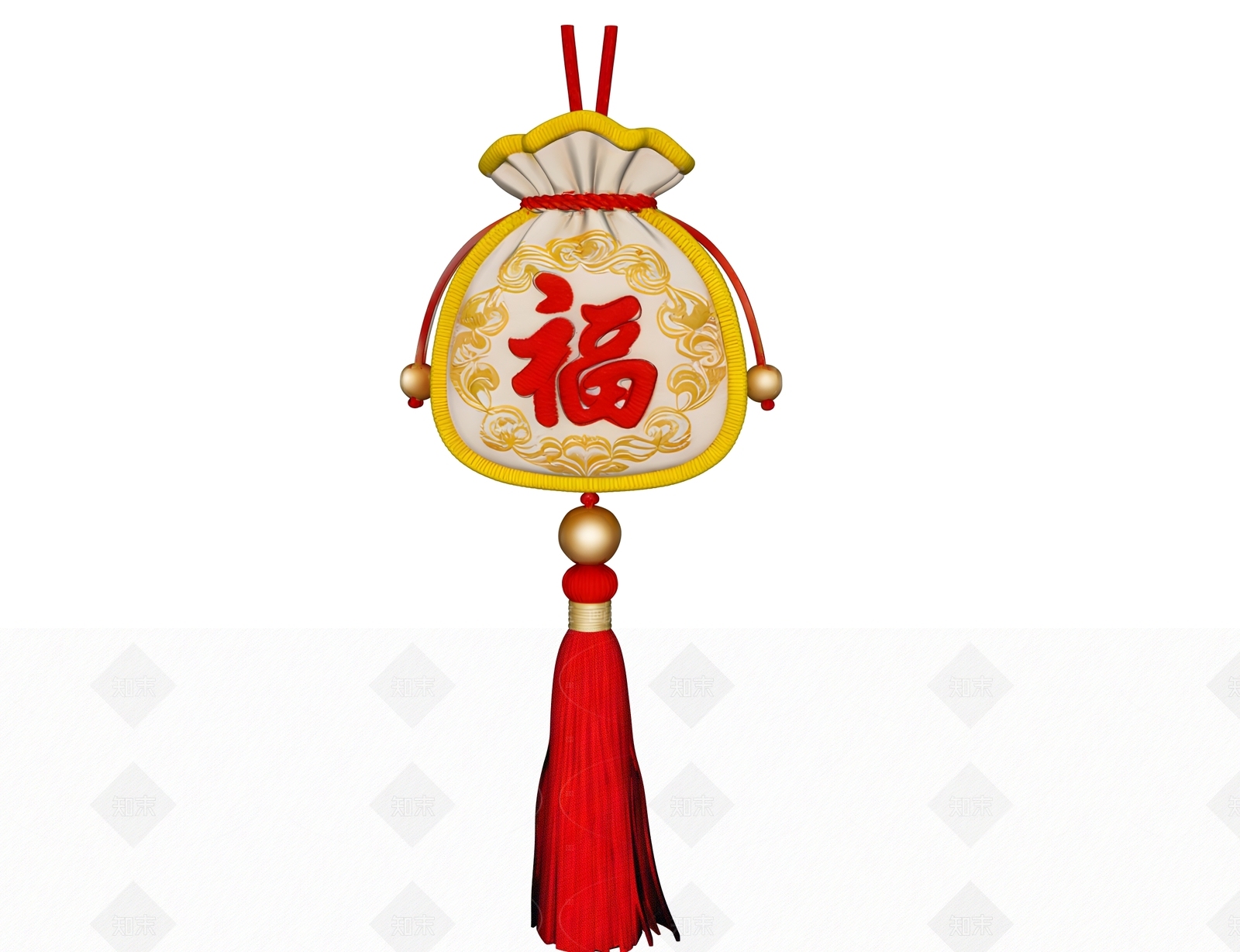 新中式挂件SU模型下载【ID:1208401034】