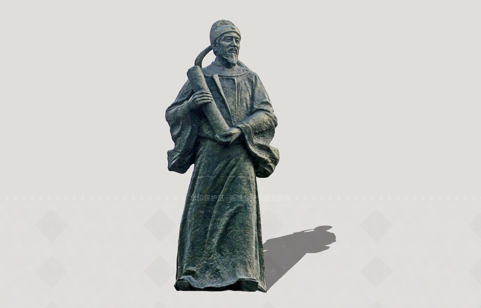 新中式雕塑SU模型下载【ID:1208402303】