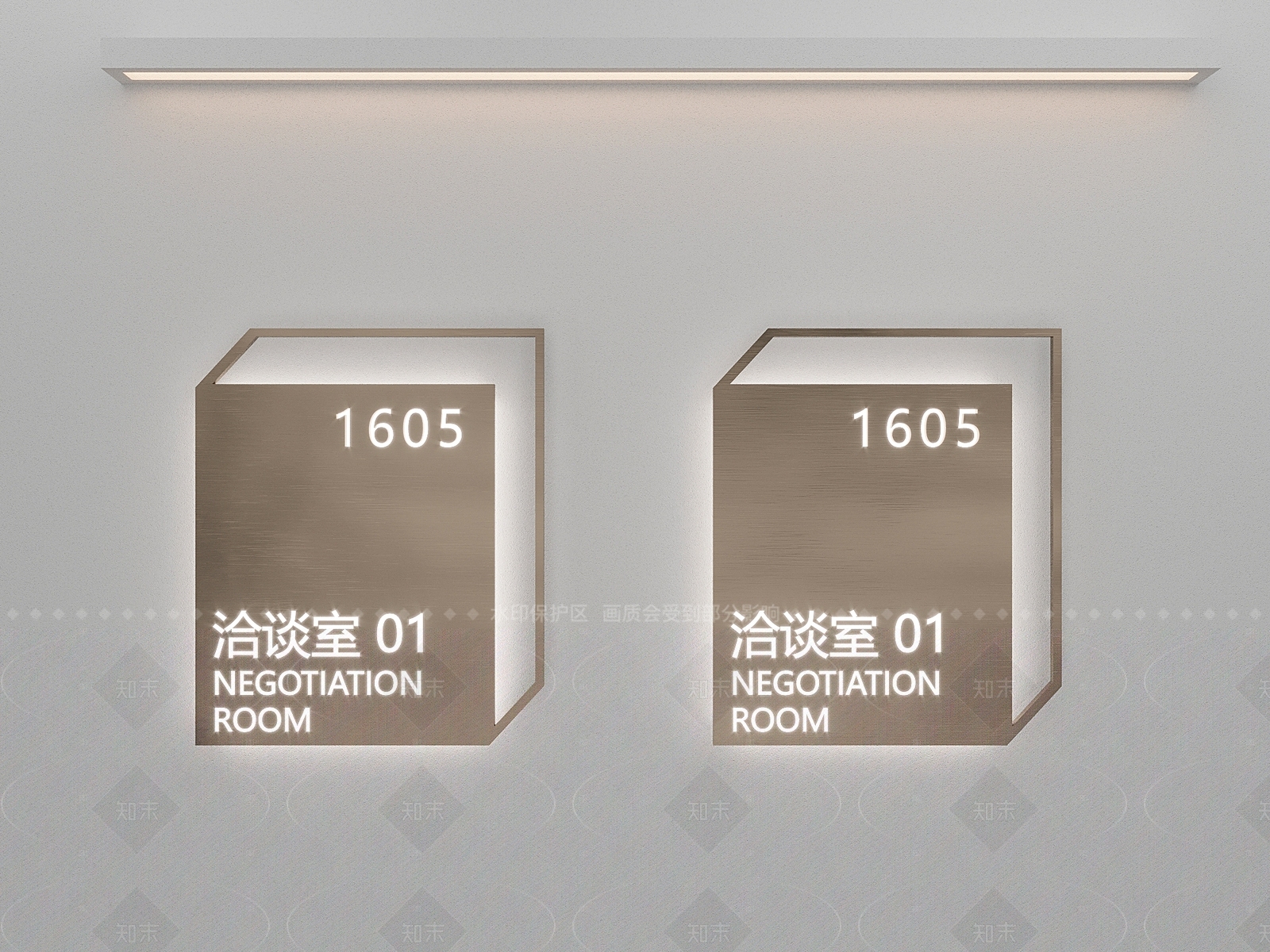 极简接待室3D模型下载【ID:1208403216】