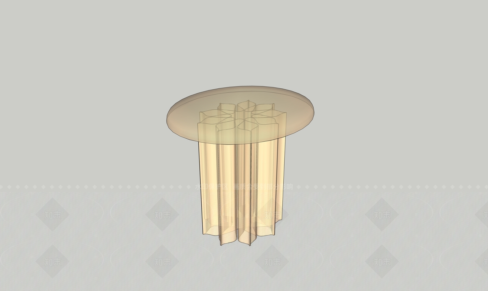 现代极简茶几SU模型下载【ID:1208406949】