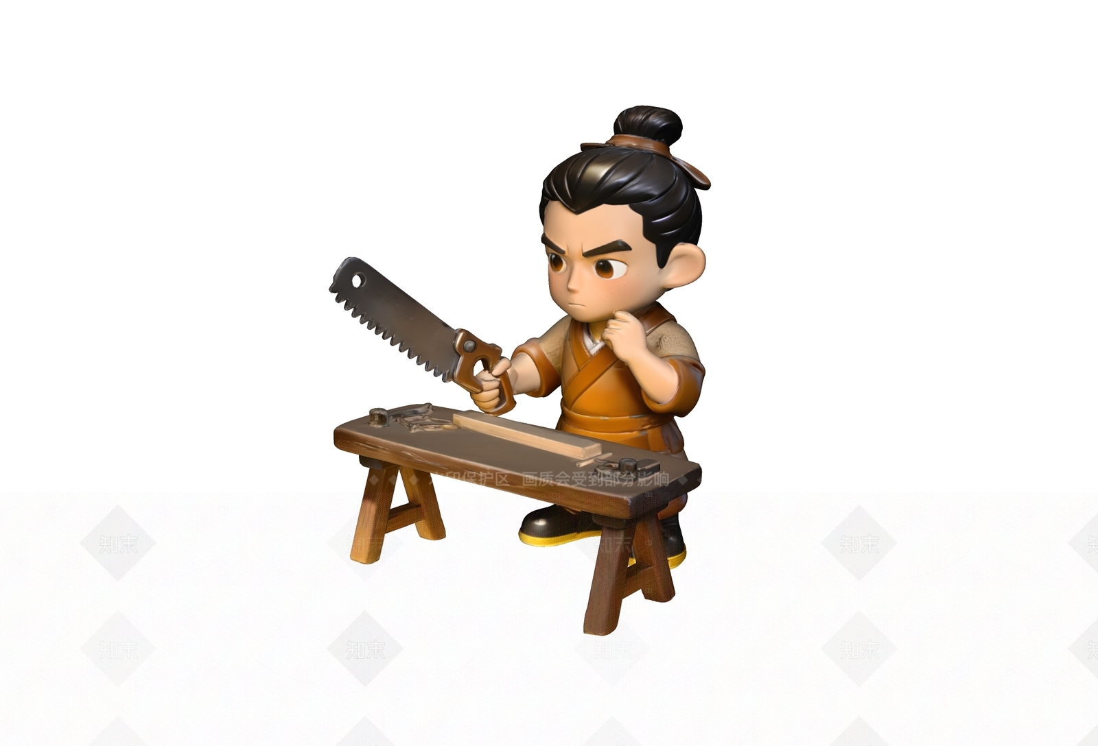 现代新中式雕塑SU模型下载【ID:1208408210】
